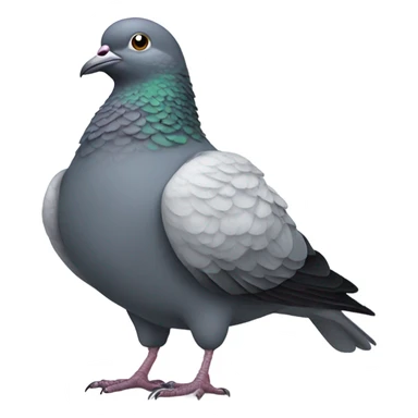 Pigeon with big biceps sticker