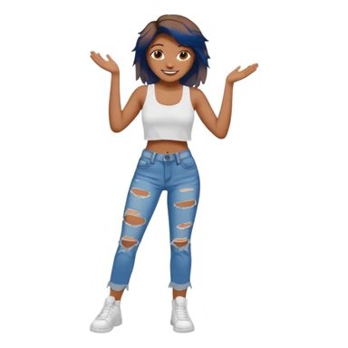 Embreigh Courtney looking ugly but also slaying it sticker