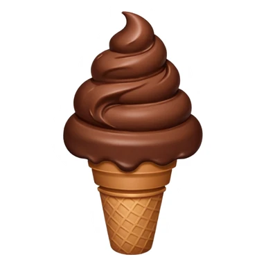 Chocolate ice cream sticker