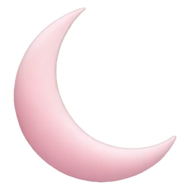 Light pink crescent with light pink moon and star  sticker