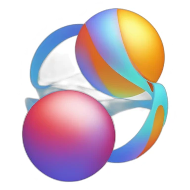ion learning gradient sphere logo hd sticker
