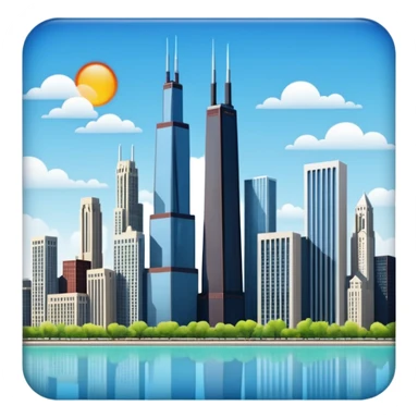 Chicago skyline  sticker
