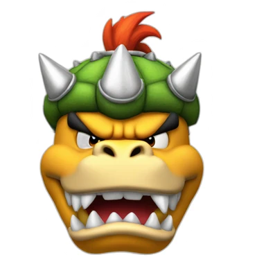 bowser from mario sticker