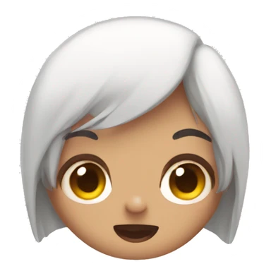 a kawaii uwu face with big eyes sticker