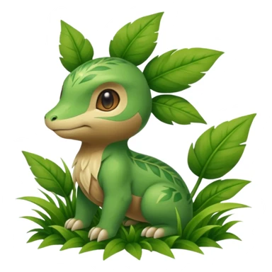 Pokemon red and green legendary grass type sticker