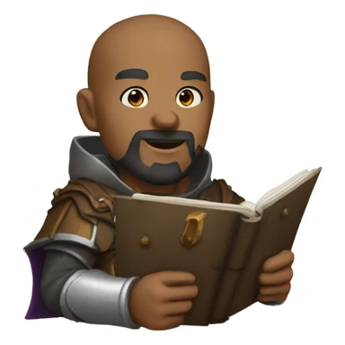 dungeon master in front of dm screen sticker