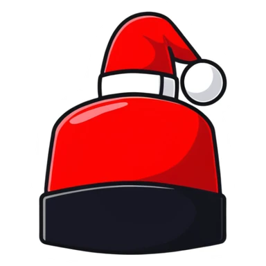 cartoonish sticker of a fez hat sticker