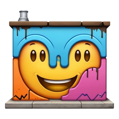 Graffiti painting top wall sticker