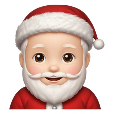 a baby wearing santa clothes sticker
