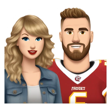Taylor Swift and Travis Kelce  sticker