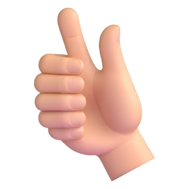 thumbs up hand sticker