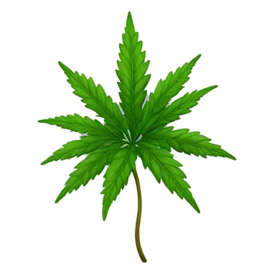 Ganja plant sticker