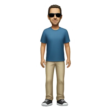 adam sandler full body wearing sunglasses  sticker