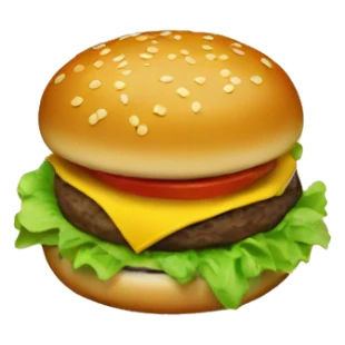 Small cheeseburger sticker