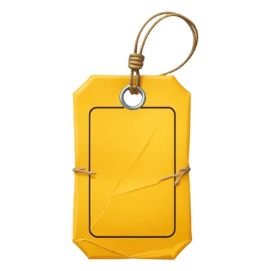  yellow Price tag sticker