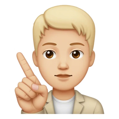 Someone sticking up middle finger  sticker