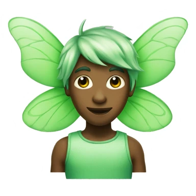 Boy Green Fairy sticker