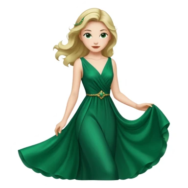 green dress sticker