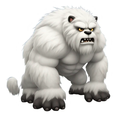 Abominable snowman sticker