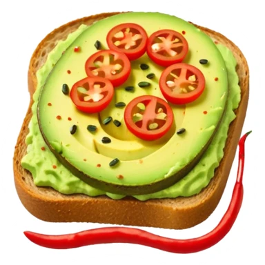 avacado toast sticker