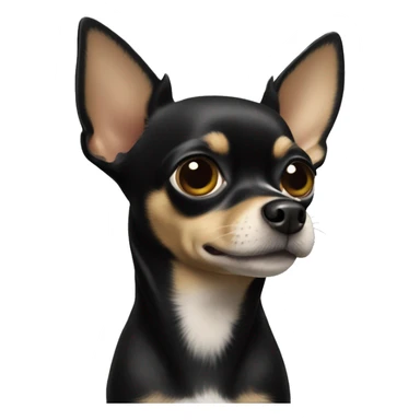 A black Chihuahua profile sticker