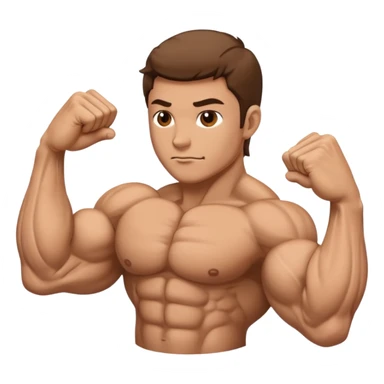 Left/right flip Flexed Biceps sticker