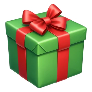 Green present sticker