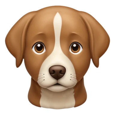 Brown and white Labrador dog sticker