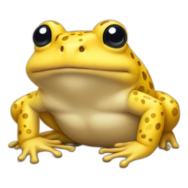 yellow toad sticker