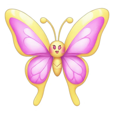 pretty cure butterfly sticker