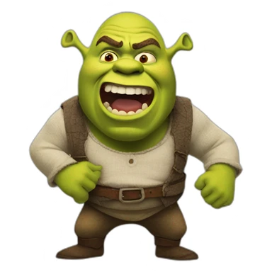 Shrek ragging  sticker
