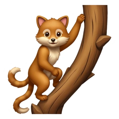 animal climbing sticker