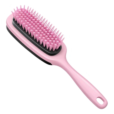 light pink hairbrush minimal design sticker