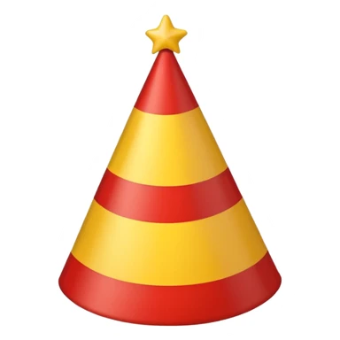 birthday hat classic party colors sticker