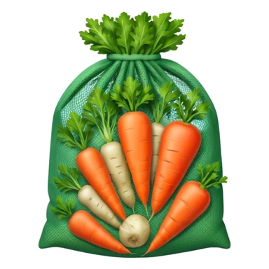 net bag,  mesh storage bag, stored with vegetables sticker