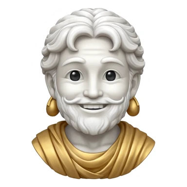 Statue of god solo leveling with big smile sticker