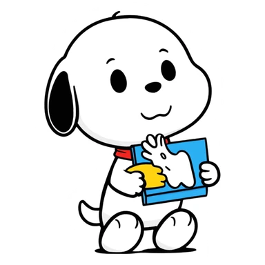 accurate snoopy cartoon  sticker