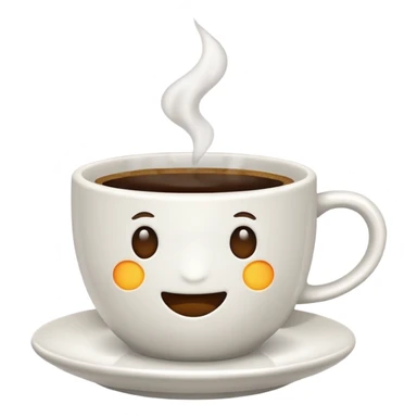 Coffee cup no face sticker