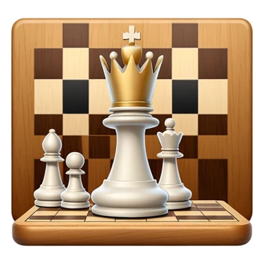 White winning in chess sticker