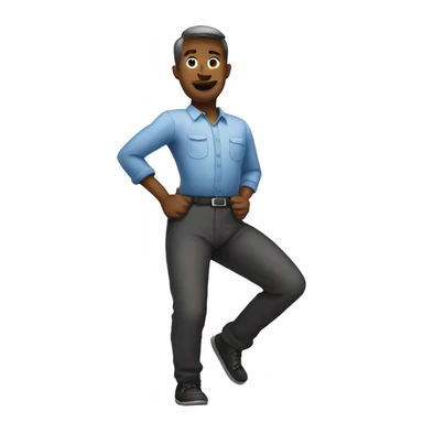 Person shaking hips sticker