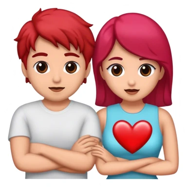 enamorados morena y moreno sticker