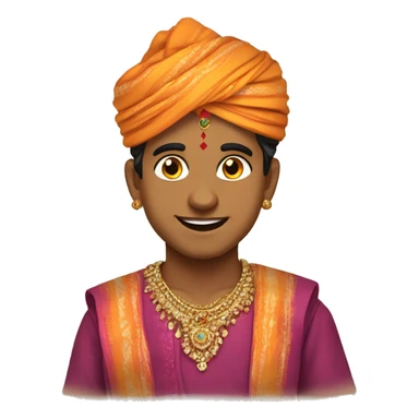 gujarati garba boy sticker
