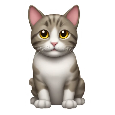 cat surrounded by chistmas presents sticker