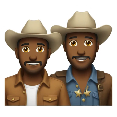 two cowboy husbands sticker