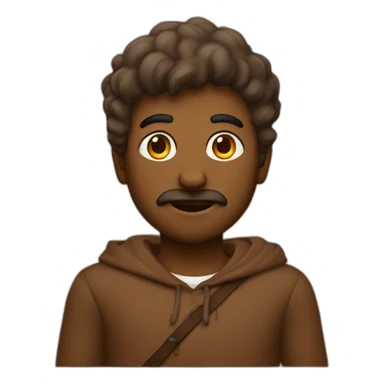 schtizo marrom deitado sticker