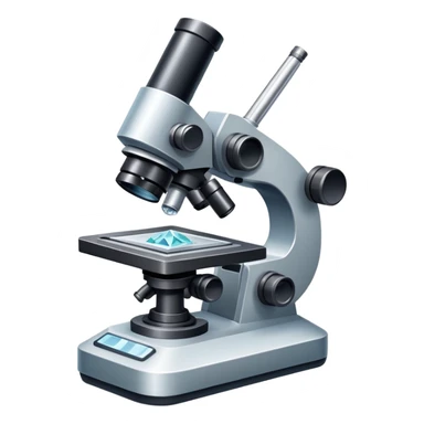An icon featuring an electronic microscope, a metal alloy, and a crystal structure, symbolizing materials science. The design includes different materials like metals, ceramics, and polymers, alongside a stamp representing testing and quality control. Transparent background sticker