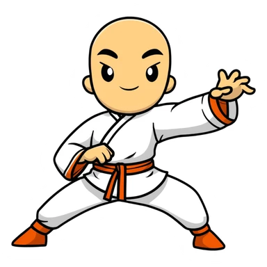 kung fu hero sticker