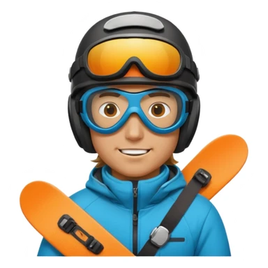 snowboarder carving sticker