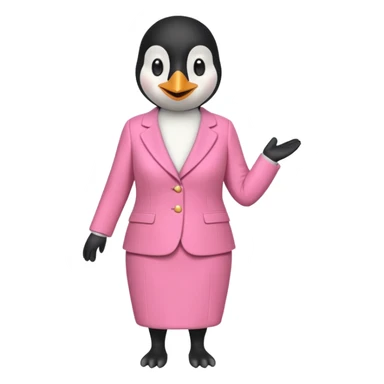 pingu mother wearing the pink chanel suit the Jackie kenddy wore sticker