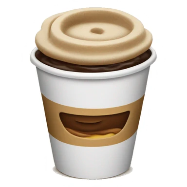 a coffee cup from Tim Hortons sticker